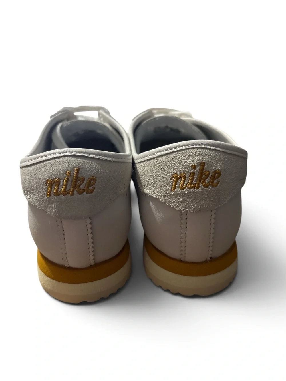 Women's Nike Cortez LT White Bronze Light Bone Perforated Leather HQ1841-100